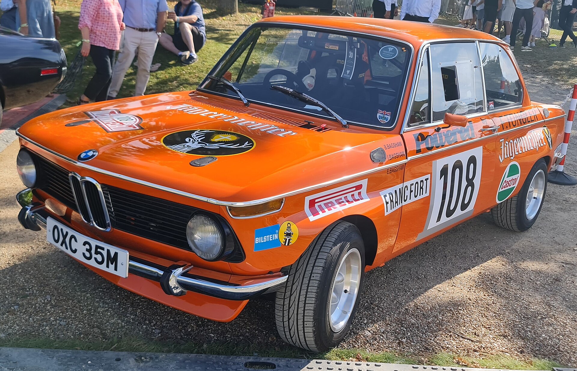 1973 BMW 2002 tii in period rally livery, Hampton Court Concours 2023