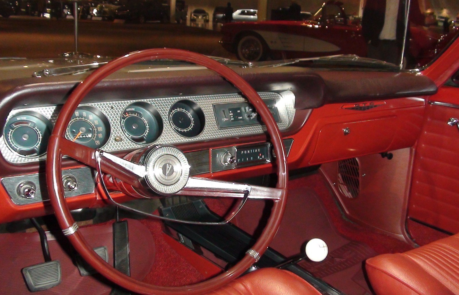 Interior: 1964 Pontiac GTO dashboard, GM Heritage Center
