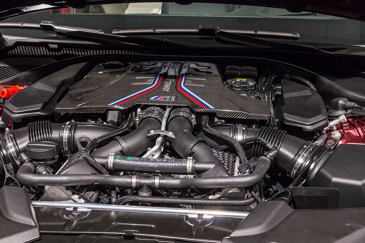 BMW S63 twin-turbo V8 in an M5