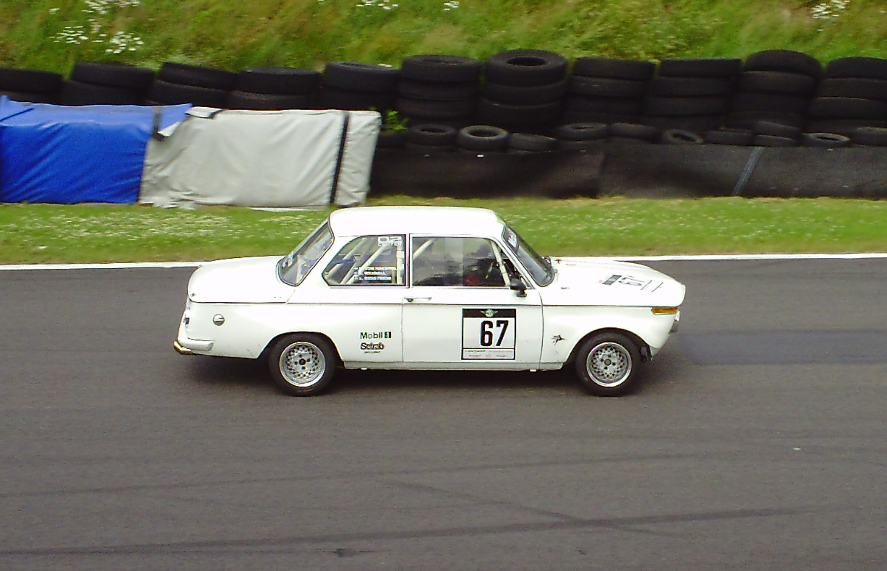Ulf von Hauswolff's BMW 2002 in a historic race at Falkenbergs Motorbana, 2011
